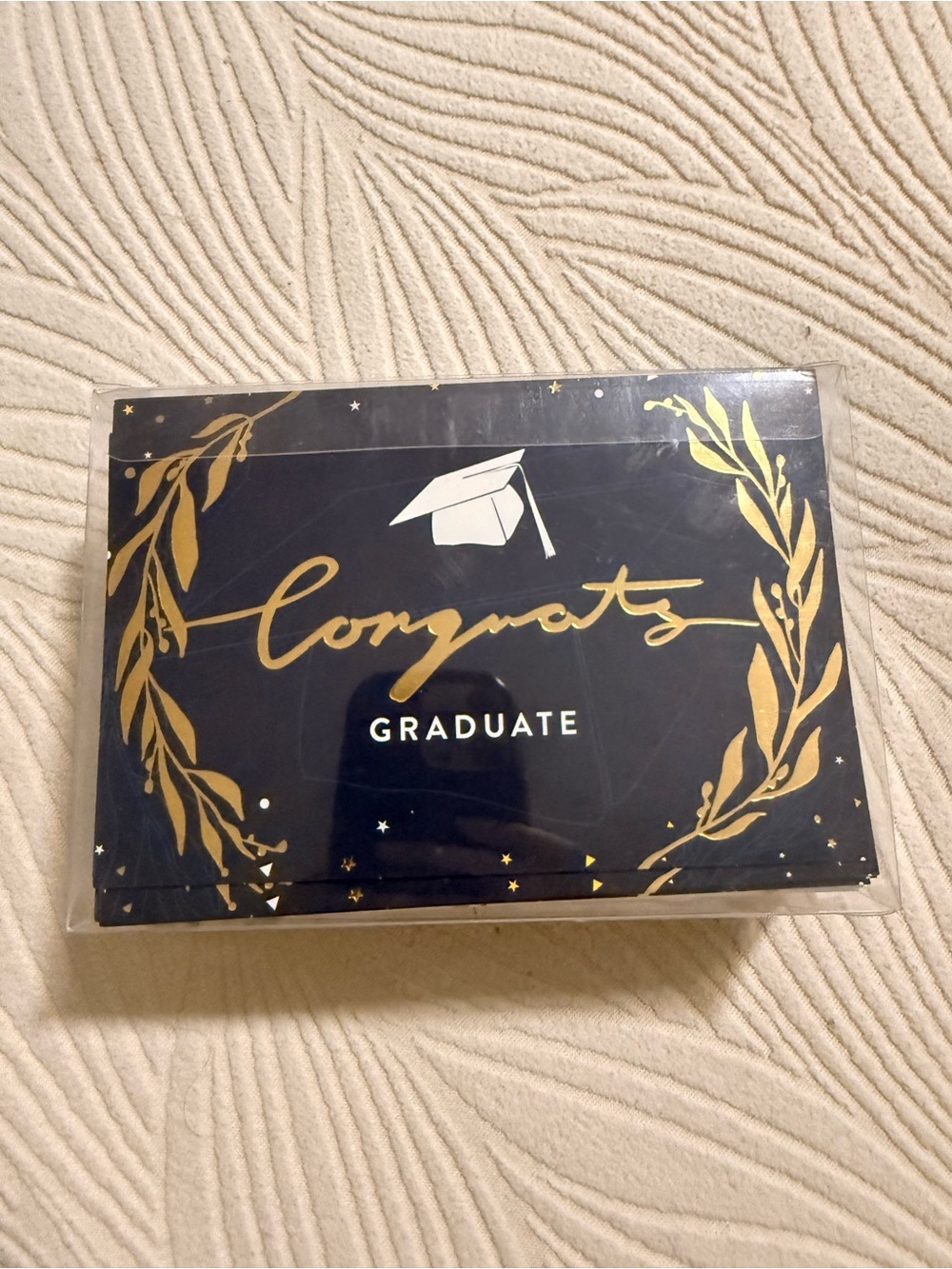 Congrats Graduate Card Pack - Black and Gold